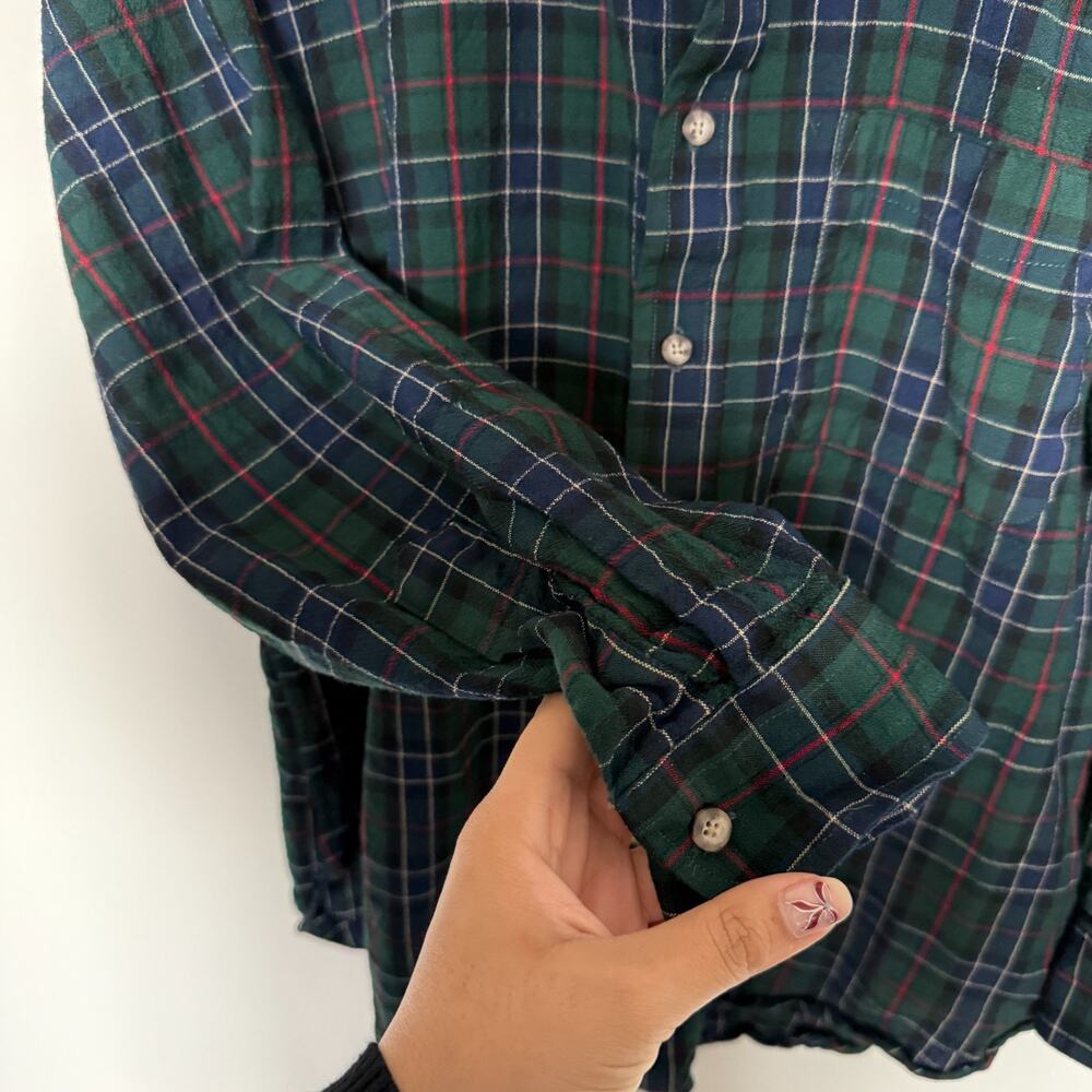 VTG Pendleton Mens Tartan Shirt Large Pure Virgin Wool Button Front Cabincore - Picture 6 of 8